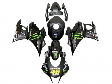 Wholesale 2022-2024 Yamaha YZF R3/R25 Motorcycle Fairings - Black Green Monster ENEOS 46 Canada
