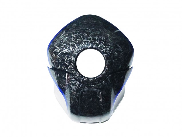 2022-2024 Yamaha YZF R3/R25 Motorcycle Fairings - Marble Black Silver Blue Forged Carbon Fiber Style Canada
