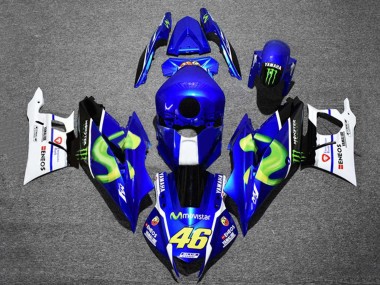 Wholesale 2022-2024 Yamaha YZF R3/R25 Motorcycle Fairings - Blue White Black Green Monster MoviStar Yamalube ENEOS 46 Canada