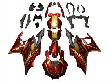 Wholesale 2022-2024 Yamaha YZF R3/R25 Motorcycle Fairings - Red Gold Matte Black Canada