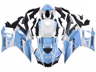Wholesale 2022-2024 Yamaha YZF R3/R25 Motorcycle Fairings - White Light Blue Canada