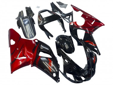 Wholesale 1998-1999 Yamaha YZF 1000 R1 Motorcycle Fairings - Glossy Black Red Canada