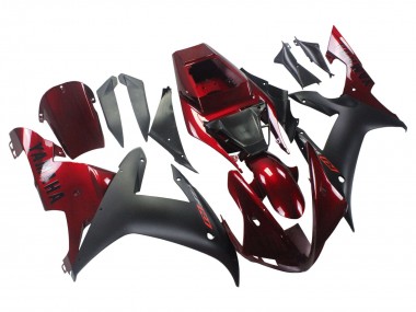 Wholesale 2002-2003 Yamaha YZF 1000 R1 Motorcycle Fairing Kits - Red Matte Black Canada