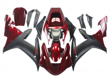 Wholesale 2002-2003 Yamaha YZF 1000 R1 Motorcycle Fairing Kits - Red Matte Black Canada