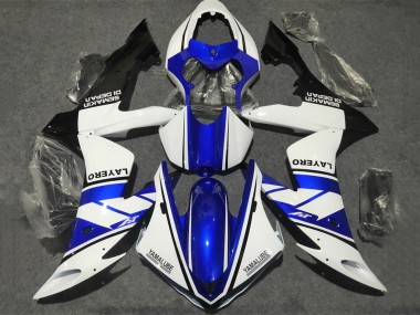 Wholesale 2002-2003 Yamaha YZF 1000 R1 Motorcycle Fairings - White Blue Matte Black Yamalube Canada