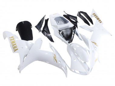Wholesale 2002-2003 Yamaha YZF 1000 R1 Motorcycle Fairings - White Gold Decals Canada