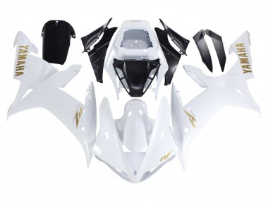 Wholesale 2002-2003 Yamaha YZF 1000 R1 Motorcycle Fairings - White Gold Decals Canada