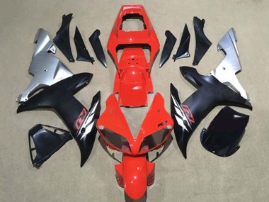 Wholesale 2002-2003 Yamaha YZF 1000 R1 Motorcycle Fairings - Red Silver Matte Black Canada