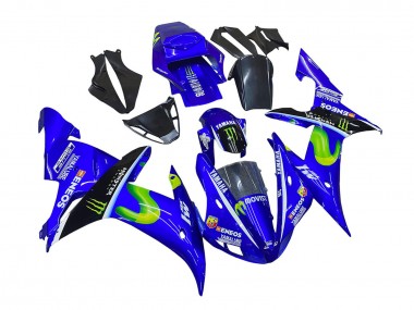 Wholesale 2002-2003 Yamaha YZF 1000 R1 Motorcycle Fairings - Blue Black Green MoviStar ENEOS Monster Canada