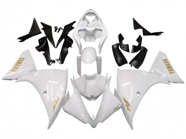 Wholesale 2012-2014 Yamaha YZF 1000 R1 Motorcycle Fairings - White Gold Decals Canada