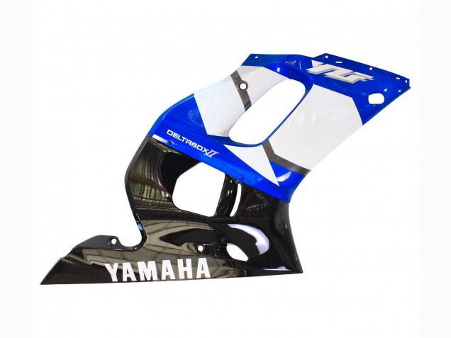 1998-2002 Yamaha YZF 600 R6 Motorcycle Fairings - White Blue Glossy Black Canada