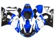1998-2002 Yamaha YZF 600 R6 Motorcycle Fairings - White Blue Glossy Black Canada