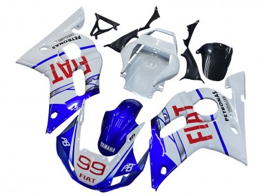 Wholesale 1998-2002 Yamaha YZF 600 R6 Motorcycle Fairings - White Blue Red Fiat 99 Canada