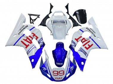Wholesale 1998-2002 Yamaha YZF 600 R6 Motorcycle Fairings - White Blue Red Fiat 99 Canada