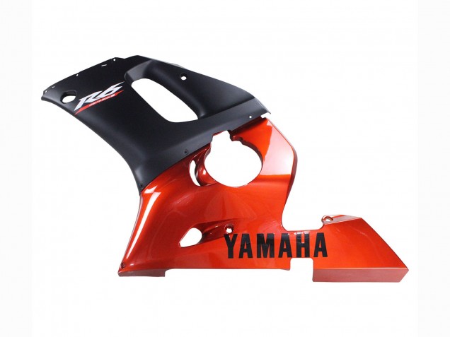 1998-2002 Yamaha YZF 600 R6 Motorcycle Fairings - Orange Matte Black Canada