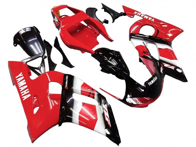 1998-2002 Yamaha YZF 600 R6 Motorcycle Fairing - Red White Glossy Black Canada