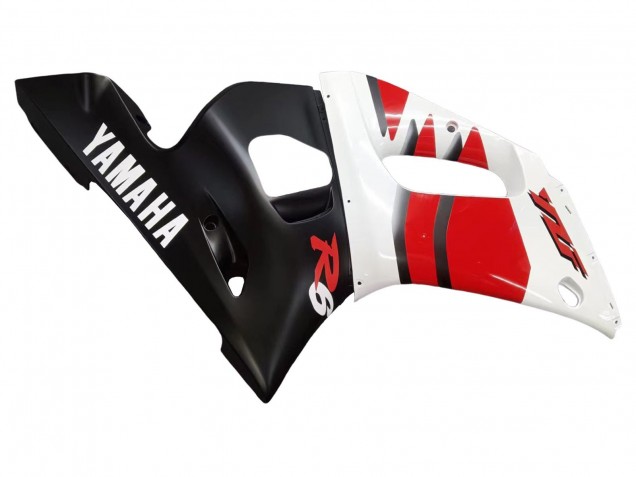 1998-2002 Yamaha YZF 600 R6 Motorcycle Fairings - White Red Glossy Black Canada