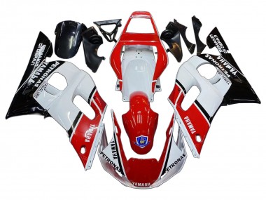 Wholesale 1998-2002 Yamaha YZF 600 R6 Motorcycle Fairings - White Red Black Petronas Yamalube 50th Canada