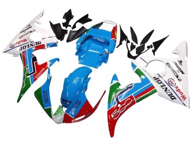 Wholesale 2006-2009 Yamaha YZF R6S Motorcycle Fairings - White Blue Green Red Kastinee Dunlop Motul Canada