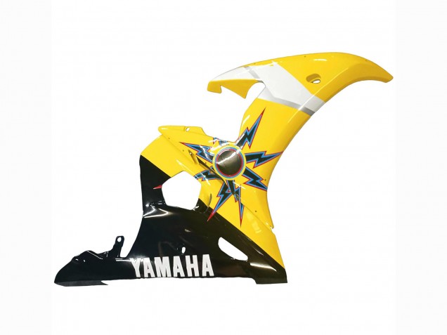 2003-2004 Yamaha YZF R6 Motorcycle Fairings - Yellow Red Glossy Black 46 Canada