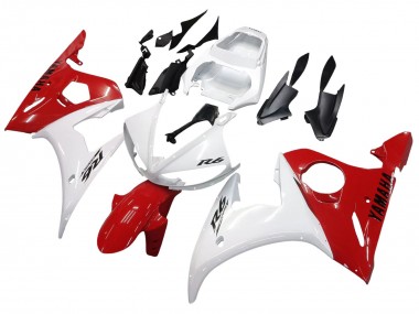 Wholesale 2003-2004 Yamaha YZF R6 Motorcycle Fairings - White Red Canada