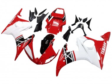 Wholesale 2006-2009 Yamaha YZF R6S Motorcycle Fairing - White Red Glossy Black Canada