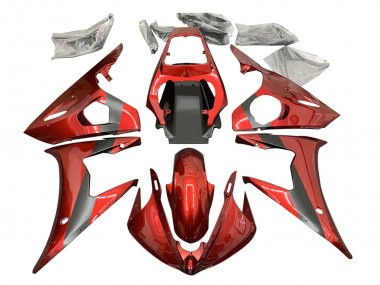 Wholesale 2003-2004 Yamaha YZF R6 Motorcycle Fairing - Red Matte Black Canada