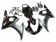 2006-2009 Yamaha YZF R6S Motorcycle Fairings - Glossy Black Matte Black Gold Chameleon Canada