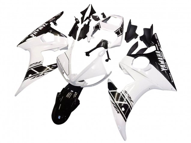 2005 Yamaha YZF 600 R6 Motorcycle Fairings - White Black Canada