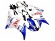 2005 Yamaha YZF 600 R6 Motorcycle Fairings - White Blue Dunlop Fiat Motul Canada