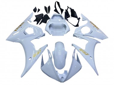 Wholesale 2005 Yamaha YZF 600 R6 Motorcycle Fairings - White Gold Canada