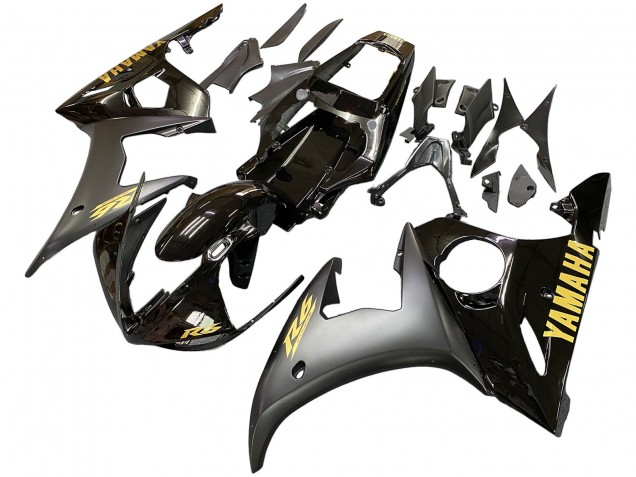 2005 Yamaha YZF 600 R6 Motorcycle Fairing - Black Gold Canada