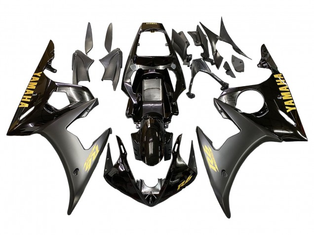 2005 Yamaha YZF 600 R6 Motorcycle Fairing - Black Gold Canada