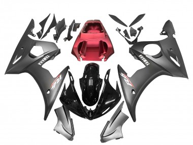 Wholesale 2005 Yamaha YZF 600 R6 Motorcycle Fairings - Matte Black Glossy Black Grey Red Canada