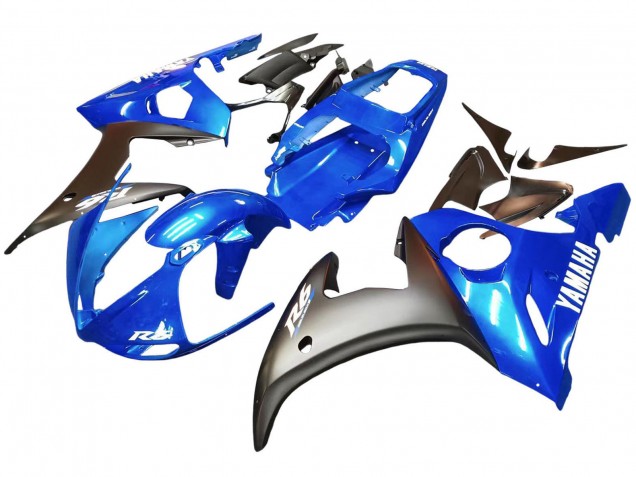 2005 Yamaha YZF 600 R6 Motorcycle Fairings - Blue Matte Black Canada