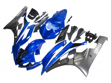 Wholesale 2006-2007 Yamaha YZF 600 R6 Motorcycle Fairings - Blue White Glossy Black Canada