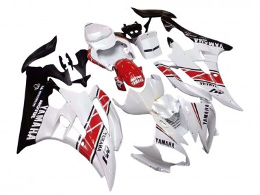 Wholesale 2006-2007 Yamaha YZF 600 R6 Motorcycle Fairings - White Red Black Motul Canada