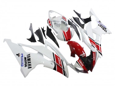 Wholesale 2008-2016 Yamaha YZF 600 R6 Motorcycle Fairings - White Red Black Motul Michelin Canada