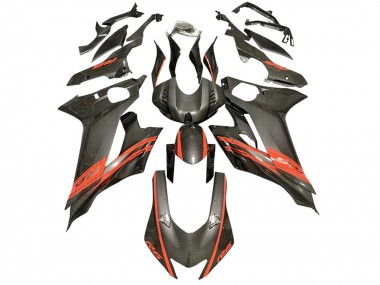 Wholesale 2017-2023 Yamaha YZF 600 R6 Motorcycle Fairings - Red Black Carbon Fiber Style Canada