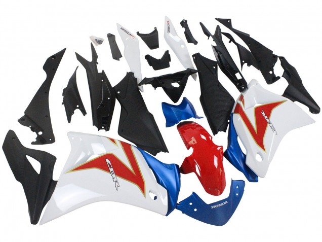 2011-2015 Honda CBR250RR Motorcycle Fairings - White Red Light Blue Canada