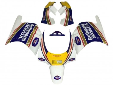 Wholesale 1988-1989 Honda NSR250R Motorcycle Fairings - White Yellow Blue Rothmans Canada