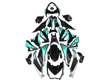 Wholesale 2014-2019 Kawasaki Z1000 Motorcycle Fairings - Light Blue Glossy Black Silver Canada