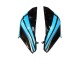 2013-2018 Kawasaki Z800 Motorcycle Fairings - Light Blue Glossy Black Canada