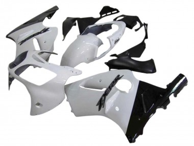 Wholesale 2000-2001 Kawasaki ZX12R Motorcycle Fairings - White Glossy Black Canada