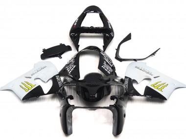 Wholesale 2002-2003 Kawasaki ZX9R Motorcycle Fairings - White Glossy Black Yellow Monster Canada