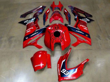 Wholesale 2019-2020 Honda CBR650R Motorcycle Fairings - Red White Dark Blue HRC Pull&Bear 93 Canada