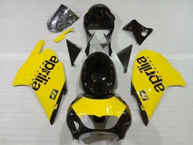 Wholesale 1999-2004 Aprilia RS250 Motorcycle Fairings - Yellow Glossy Black Canada