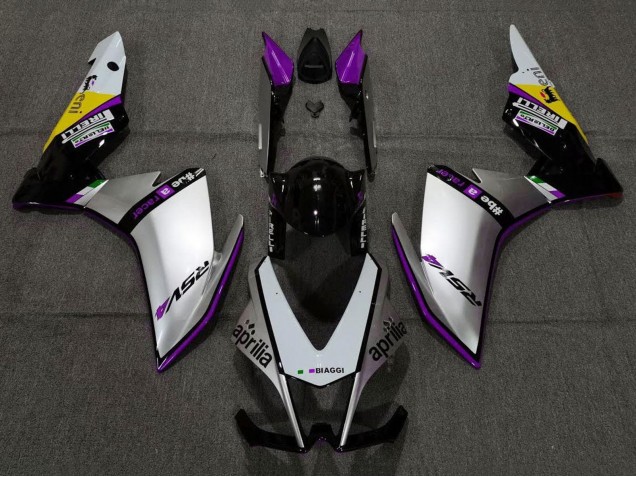 2009-2015 Aprilia RSV4 1000 Motorcycle Fairings - Silver Black Purple Yellow Canada