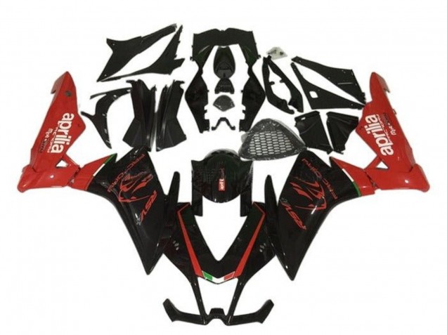 2009-2015 Aprilia RSV4 1000 Motorcycle Fairing - Black Red Canada
