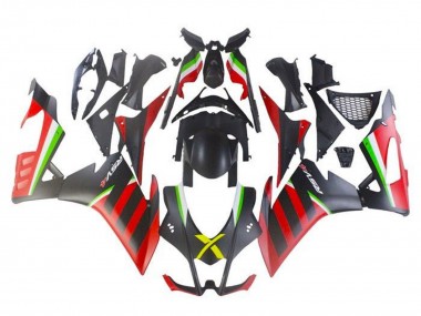 Wholesale 2016-2020 Aprilia RSV4 1000 Motorcycle Fairings - Matte Black Red Green Stripe Canada